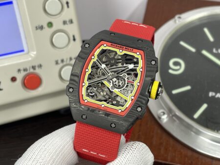 Premium Replica Richard Mille RM67-02 Germany Clone CRMA7 Movement NTPT Case Red Nylon Strap - Image 4