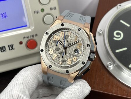 Audemars Piguet Royal Oak Offshore LeBron James Cermet Bezel Clone 3126 Movement with Grey Rubber Strap - Image 3