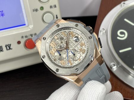 Audemars Piguet Royal Oak Offshore LeBron James Cermet Bezel Clone 3126 Movement with Grey Rubber Strap - Image 5