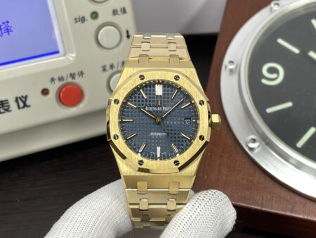 Audemars Piguet Royal Oak 37mm 15450 Yellow Gold Case Blue Dial with Super 3120 Movement