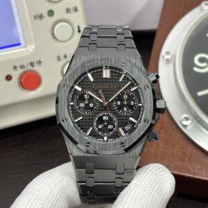 Audemars Piguet Royal Oak Chrono 26240 Black Ceramic Case Super Clone 4401 Movement with Black Dial