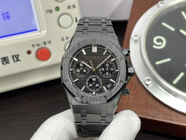 Audemars Piguet Royal Oak Chrono 26240 Black Ceramic Case Super Clone 4401 Movement with Black Dial