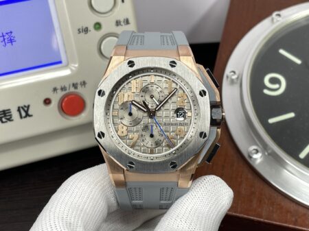 Audemars Piguet Royal Oak Offshore LeBron James Cermet Bezel Clone 3126 Movement with Grey Rubber Strap