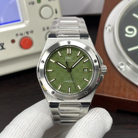 IWC Ingenieur IW328908 Brad Pitt Stainless Steel Case Green Dial with Real Swiss Movement