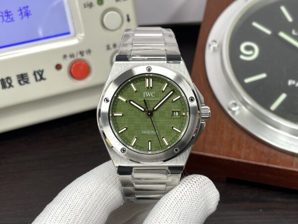 IWC Ingenieur IW328908 Brad Pitt Stainless Steel Case Green Dial with Real Swiss Movement