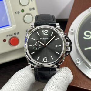 Panerai PAM 1250 Luminor Due 42mm Stainless Steel Case Anthracite Dial Black Leather Strap