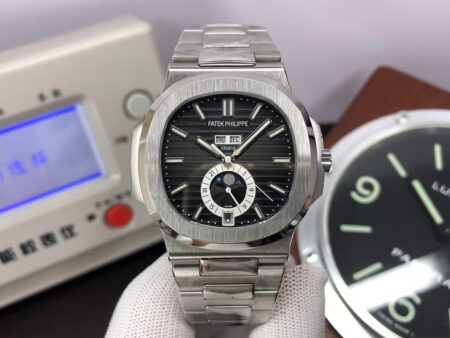 Premium Replica Patek Philippe Nautilus Annual Calendar 5726 Stainless Steel Case Clone 325 Movement Grey Dial