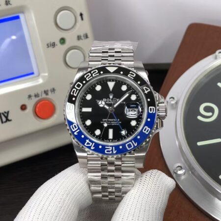 1:1 Replica Rolex GMT-Master II 126710BLNR Batgirl Black/Blue Ceramic Bezel Jubilee Bracelet