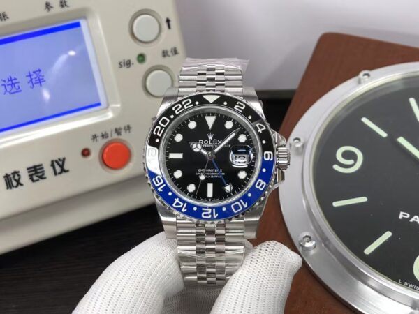1:1 Replica Rolex GMT-Master II 126710BLNR Batgirl Black/Blue Ceramic Bezel Jubilee Bracelet