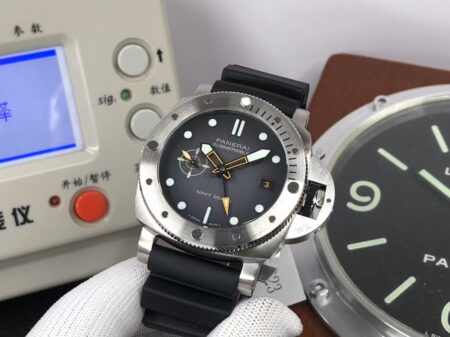 Panerai Submersible PAM 1323 Stainless Steel Case Grey Dial Super Clone P.900 Movement - Image 5