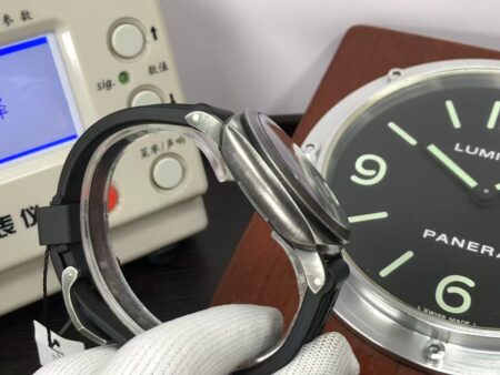 Panerai PAM 1412 Luminor Marina Navy Seals 44mm Super Clone P.9010 Movement Grey Dial Rubber Band - Image 6