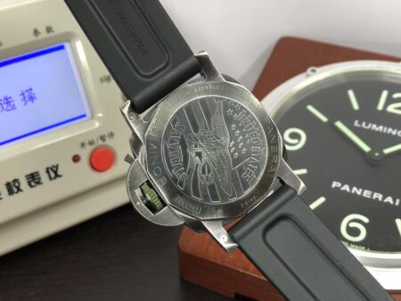 Panerai PAM 1412 Luminor Marina Navy Seals 44mm Super Clone P.9010 Movement Grey Dial Rubber Band - Image 8
