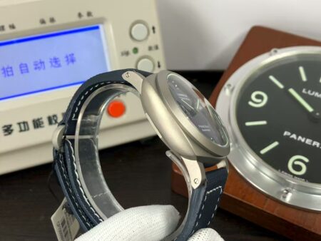 Panerai PAM 1117 Luminor Marina 44mm Super Clone P.9010 Movement Titanium Case Blue Dial - Image 6