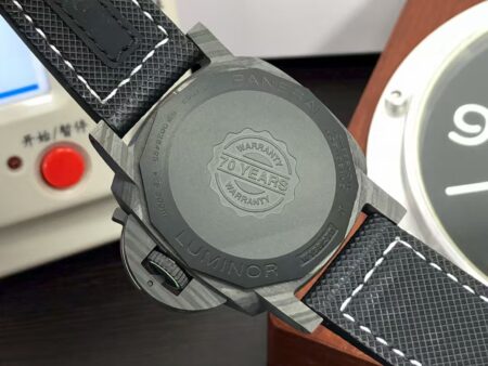 Panerai PAM 1118 Luminor Marina 44mm Black Carbon Case Black Dial Super Clone P.9010 Movement - Image 8