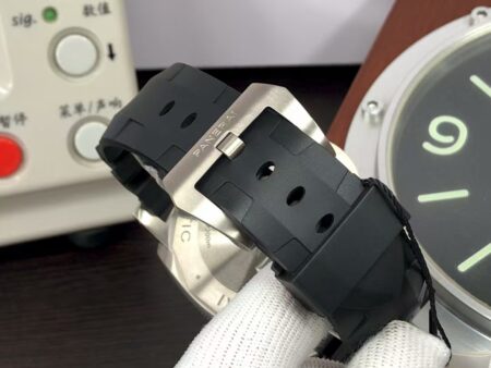 Panerai PAM 389 Luminor Submersible Amagnetic Black Dial Black Rubber Strap Super Clone P.9000 Movement - Image 9