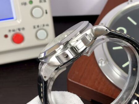 Panerai PAM 312 Luminor 1950 3 Days Super Clone P.9000 Movement Black Dial Black Leather Strap - Image 6