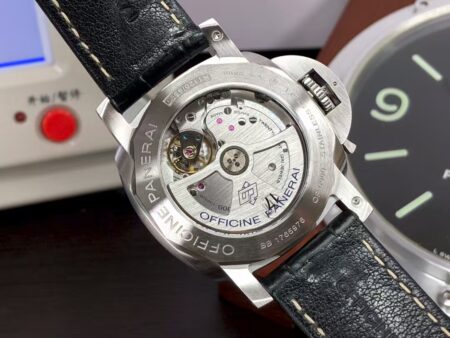 Panerai PAM 312 Luminor 1950 3 Days Super Clone P.9000 Movement Black Dial Black Leather Strap - Image 7