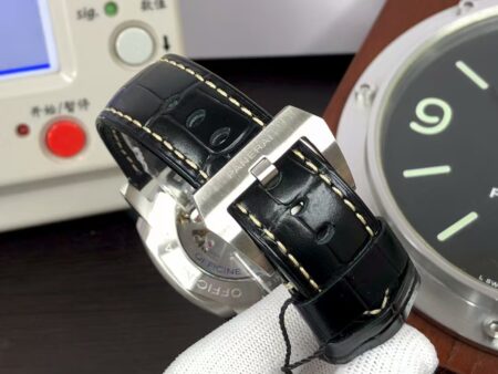 Panerai PAM 312 Luminor 1950 3 Days Super Clone P.9000 Movement Black Dial Black Leather Strap - Image 8