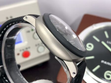 Panerai PAM 1662 Luminor Marina 44mm Titanium Case Carbon Bezel Super Clone P.9010 - Image 6
