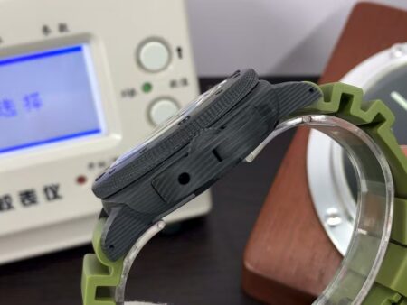 Panerai PAM 961 Submersible Marina Militare CarboTech Super Clone P.9010 Black Dial Green Rubber Band - Image 7