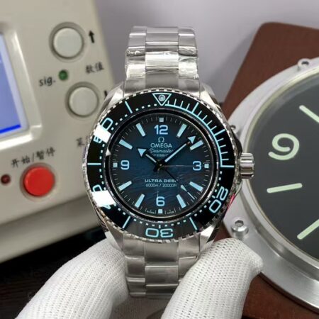 Omega Planet Ocean 45.5mm Ultra Deep 215.30.46.21.03.002 Clone 8912 Movement Blue Dial