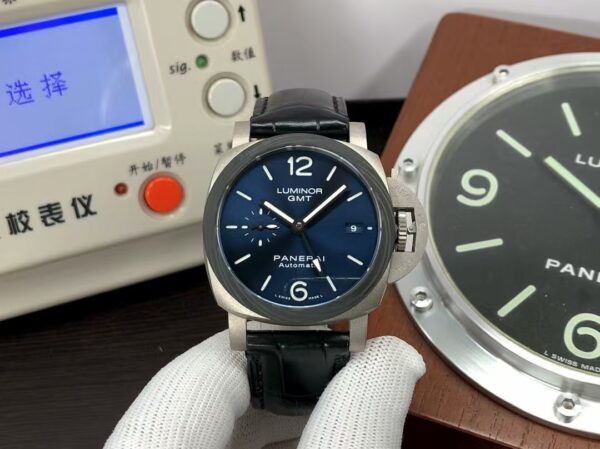 Panerai PAM 1279 Luminor GMT Titanium Case Blue Dial Super Clone P.9010 Movement