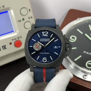 Panerai PAM 1529 Luna Rossa Carbotech 44mm Blue Dial Blue Rubber Strap