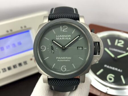 Panerai PAM 1662 Luminor Marina 44mm Titanium Case Carbon Bezel Super Clone P.9010