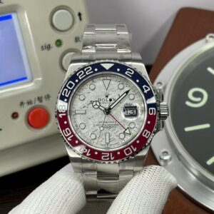 Premium Replica Rolex GMT-Master II 126719BLRO Blue/Red Ceramic Bezel Meteorite Dial with DD3285 Movement