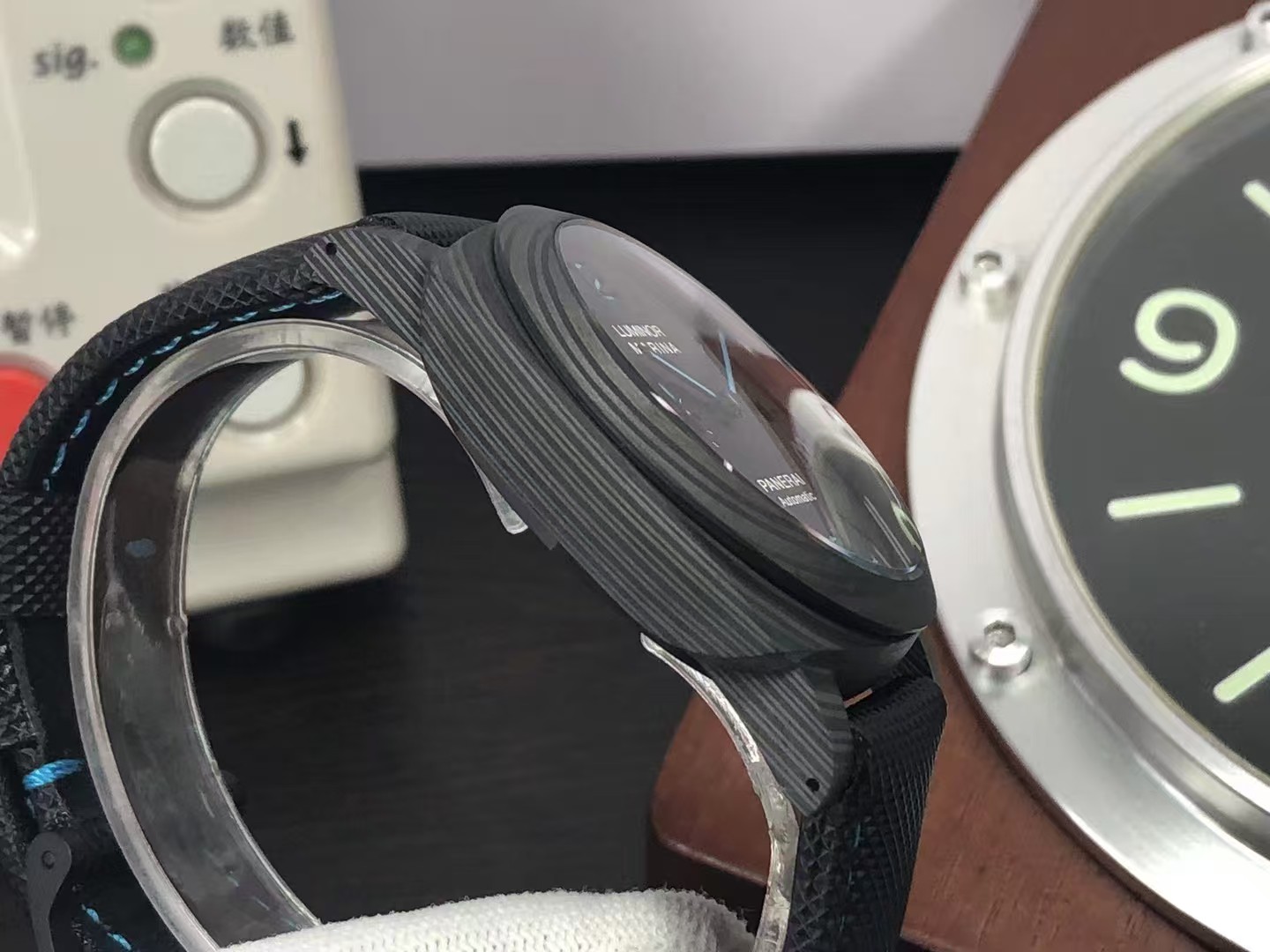 Replica Panerai Luminor Marina PAM 1661 Carbon Case Super Clone P.9010 Movement Black Dial - Image 5