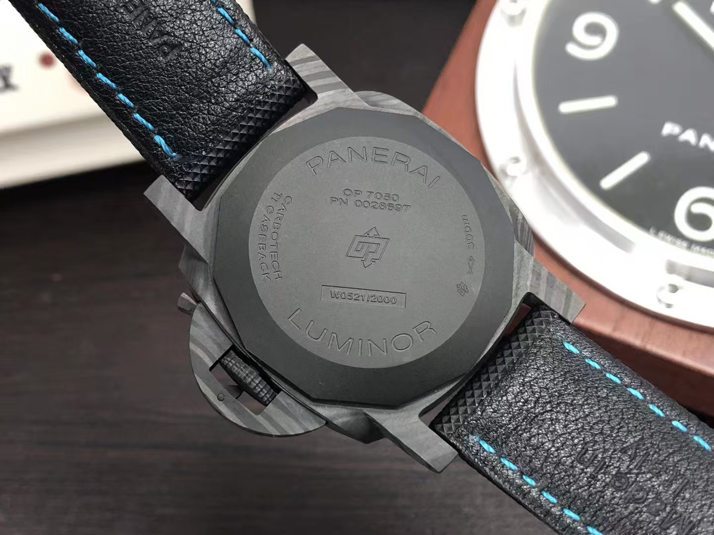 Replica Panerai Luminor Marina PAM 1661 Carbon Case Super Clone P.9010 Movement Black Dial - Image 7
