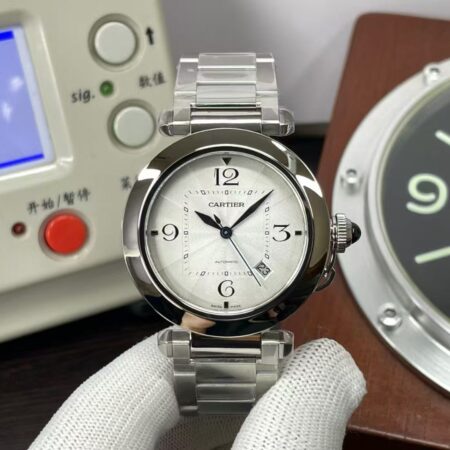 Cartier Pasha WSPA0009 Clone Cal.1847 MC Movement White Dial Sapphire Crystal