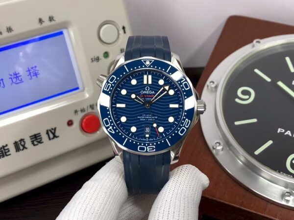 Omega Seamaster 300m Diver 210.32.42.20.03.001 Blue Ceramic Bezel Blue Dial Clone 8800 Movement