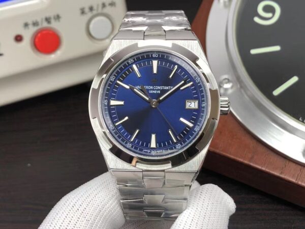 Vacheron Constantin Overseas 4500V Stainless Steel Case Blue Dial Clone 5100 Movement