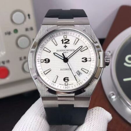 Vacheron Constantin Overseas 47040/B01A-9093 Clone Cal.1226 Stainless Steel Case White Dial Black Rubber Strap