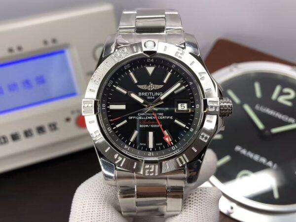Breitling Avenger II GMT A32390111B1A1 43mm Stainless Steel Case Black Dial ETA 2836 Movement