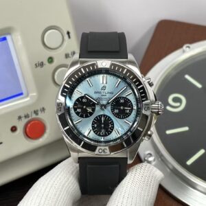 Breitling Chronomat B01 42mm PB0134101C1S1 Blue Dial Black Rubber Strap