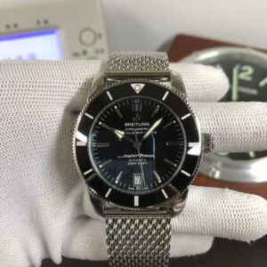 Breitling Superocean Heritage AB2010121B1A1 Black Ceramic Bezel Black Dial Steel Bracelet