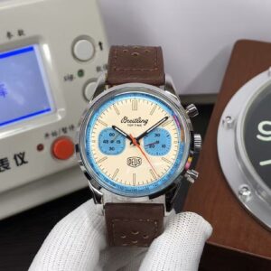 Breitling Top Time Deus A233112A1A1X1 White Dial Brown Leather Strap