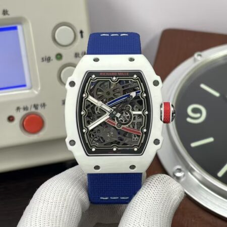 Richard Mille RM67-02 France White NTPT Case Blue Nylon Band Clone CRMA7 Movement