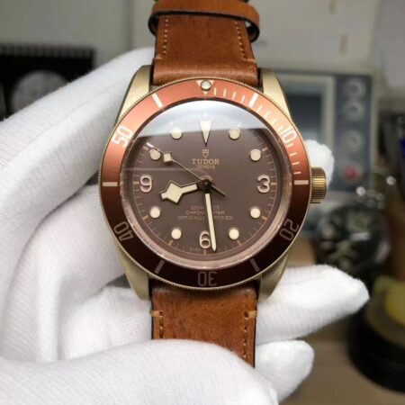 Tudor Black Bay Bronze Case Brown Dial Brown Leather Strap