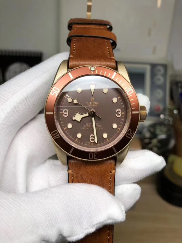 Tudor Black Bay Bronze Case Brown Dial Brown Leather Strap