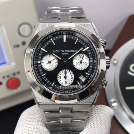 Vacheron Constantin Overseas Chrono 5500V Stainless Steel Case Black Dial