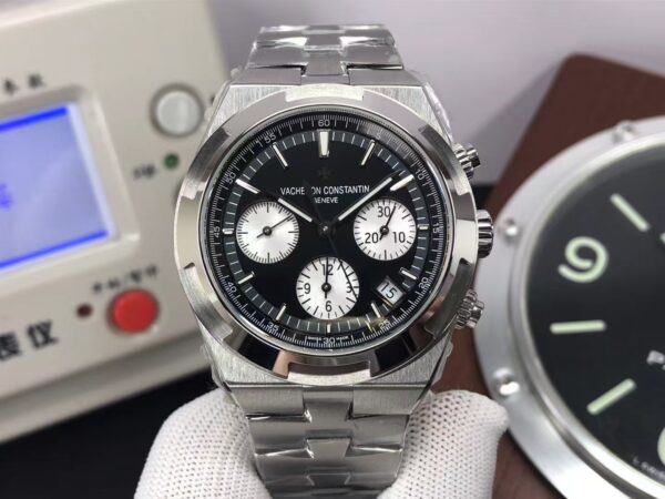 Vacheron Constantin Overseas Chrono 5500V Stainless Steel Case Black Dial