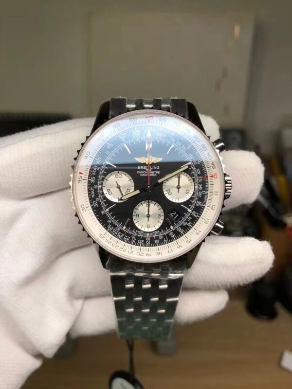 Breitling Navitimer AB012012.BB01.435X.A20BA.1 Black Dial Stainless Steel Bracelet