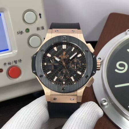 Hublot Big Bang 44mm 301.PM.1780.RX Rose Gold Case Black Ceramic Bezel Carbon Fiber Dial