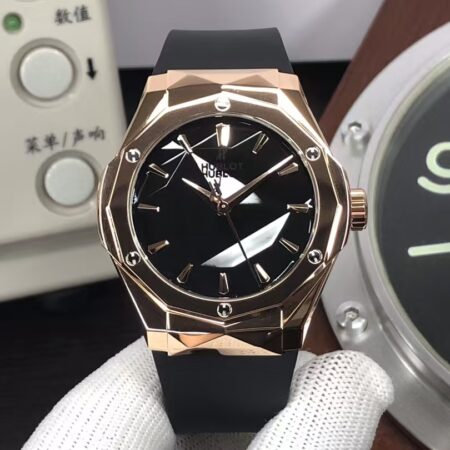 Hublot Classic Fusion Orlinski 40mm 550.OS.1800.RX.ORL19 Rose Gold Case Black Dial