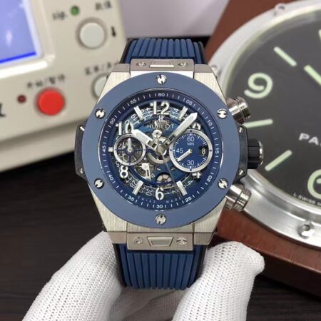 Hublot Big Bang Unico 421.NL.5170.RX Titanium Case Blue Ceramic Bezel Clone HUB1280 Movement