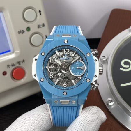 Hublot Big Bang Unico 42mm 441.EX.5120.RX Light Blue Ceramic Case Clone 1280 Movement