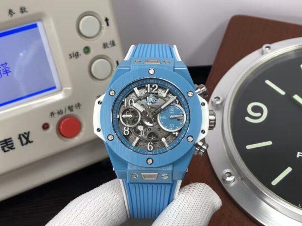 Hublot Big Bang Unico 42mm 441.EX.5120.RX Light Blue Ceramic Case Clone 1280 Movement